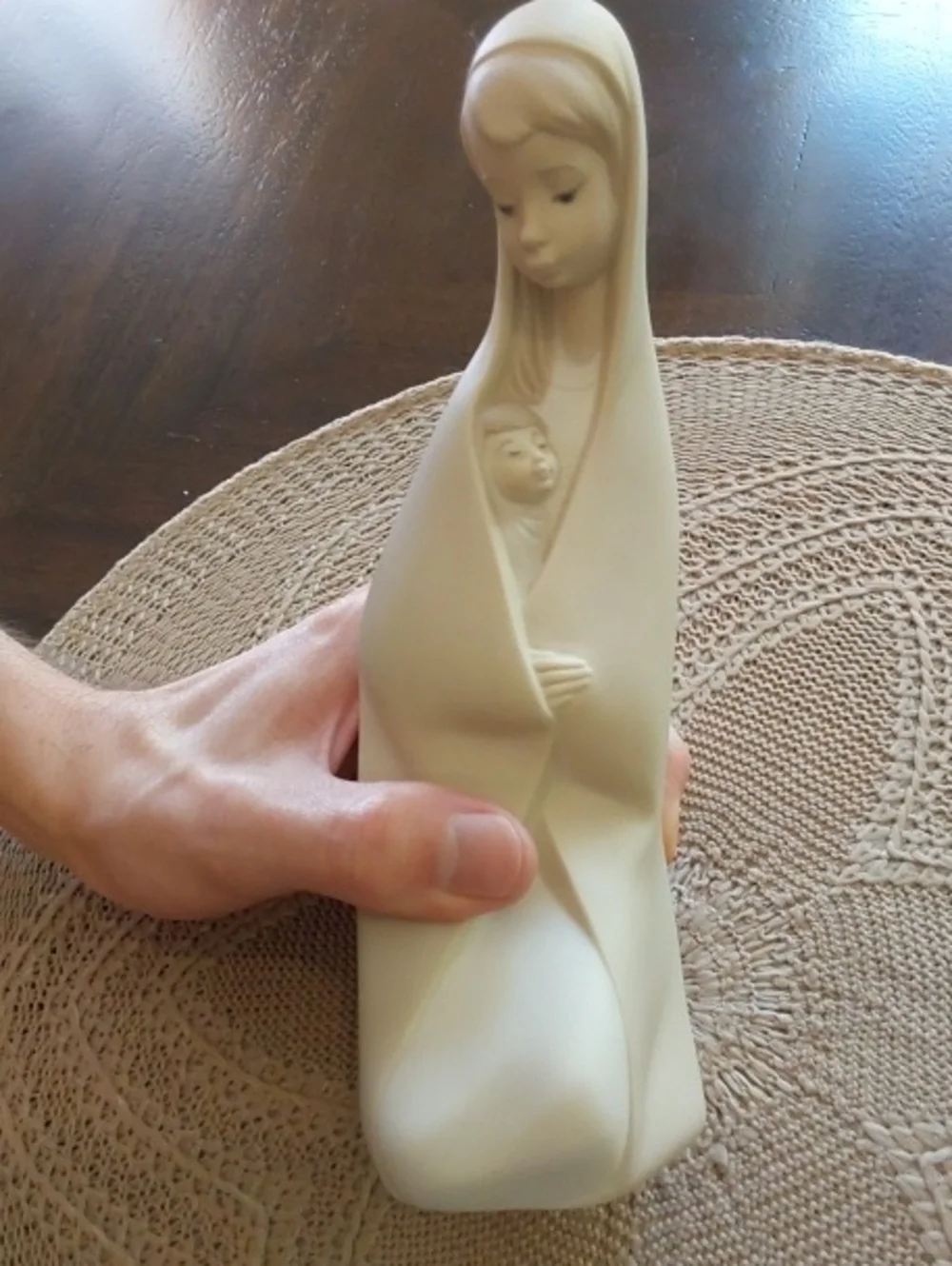 Lladro Porcelain Figurine of Girl With Child Item #4636 - Retired